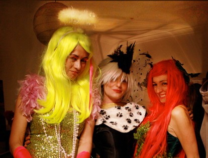 Fluro Angel, Cruella DeVille, Poison Ivy Fancy dress Costumes
