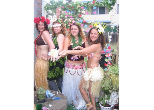 polynesian, island beauties, fancy dress costume hire shop