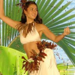 Polynesian dancer fancy dress costume