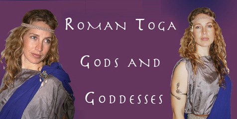 Roman Toga Party, fancy dress costume hire shop