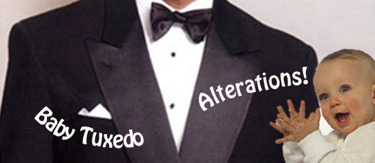 Alterations on a Baby's tuxedo
