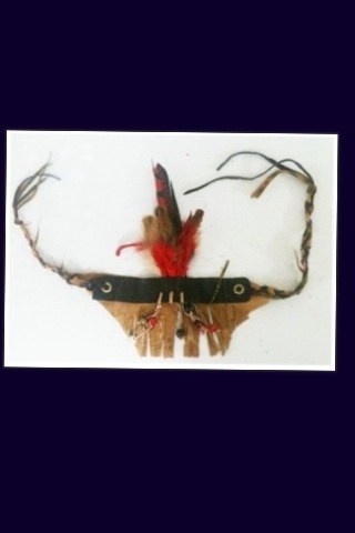 Tribal arm band with feathers