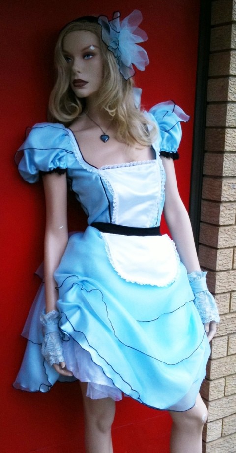Alice in Wonderland fancy dress costume hire shop
