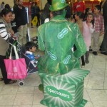Spec Savers promotional costumes, living statue