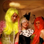 Fluro Angel, Cruella Deville, Poison Ivy costumes