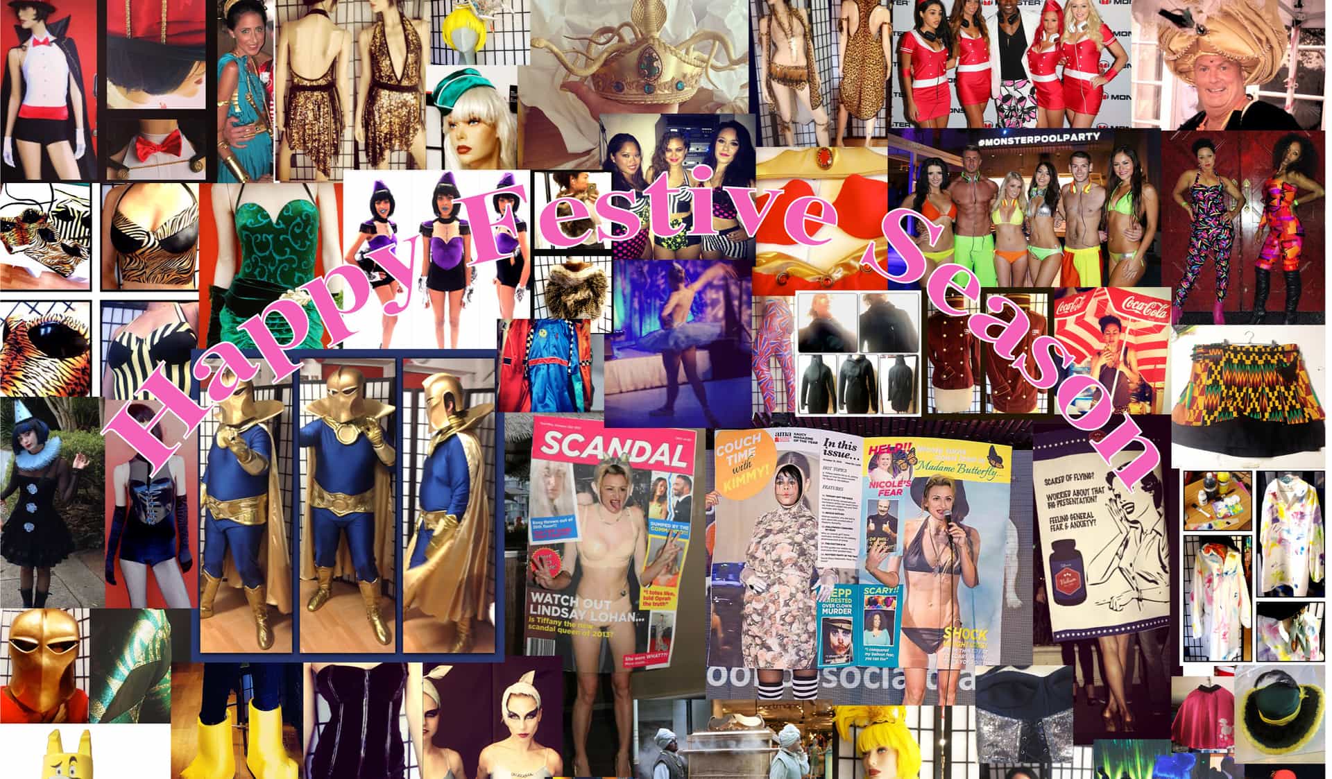 Happy Festive Season 2013 fancy dress costume hire shop, bondi, sydney