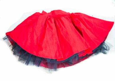 short red skirt