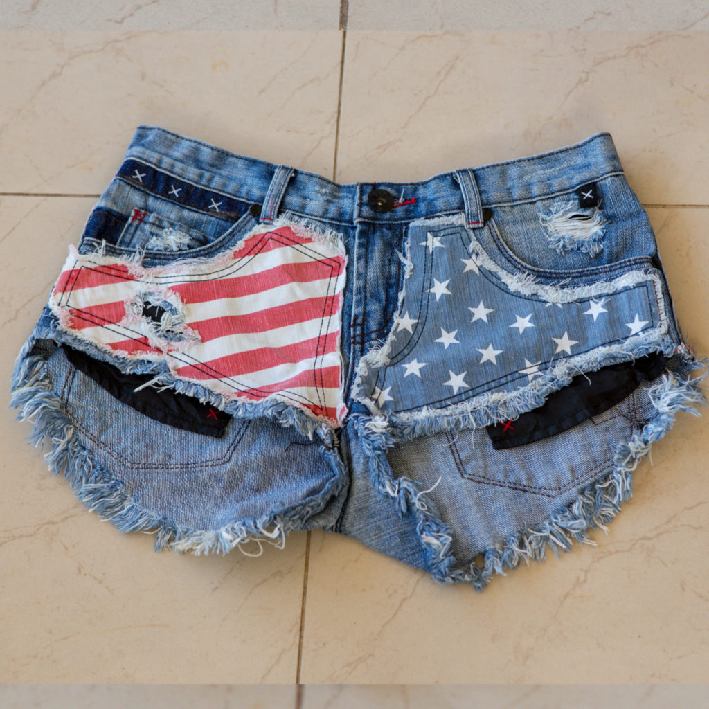USA jean shorts