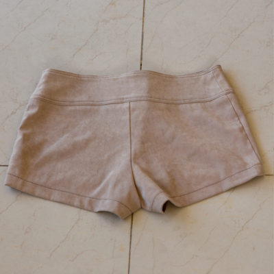 faux suede hotpants